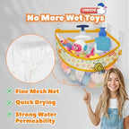 UNEEDE 4.32 Gallons Duck Print Corner Mounted Bath Toy Storage Holder - Image 5