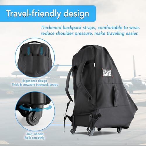 Car Seat Travel Bag With Wheels Car Seat Bag - Image 5