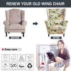 NILUOH Wingback Chair Covers 2-Piece, Armchair Slipcovers - Image 6