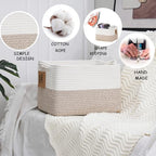 COMFY-HOMI Cotton Rope Woven Basket - Image 6
