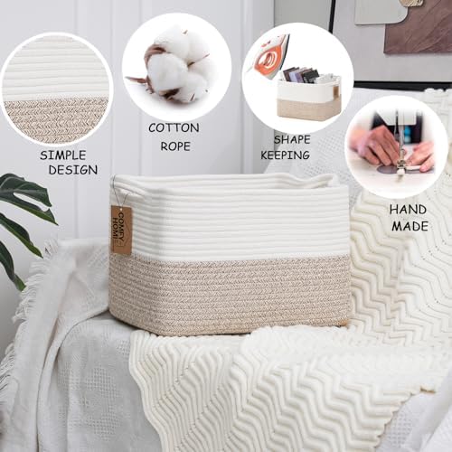 COMFY-HOMI Cotton Rope Woven Basket - Image 6