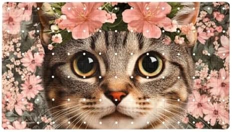 Shower Mat Non Slip, Floral Cat Anti Slip Bath Mat by Anna+Cowper