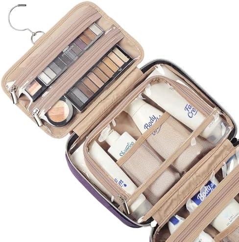NISHEL Travel Toiletry Bag for women, Portable Hanging makeup Organizer - Image 4
