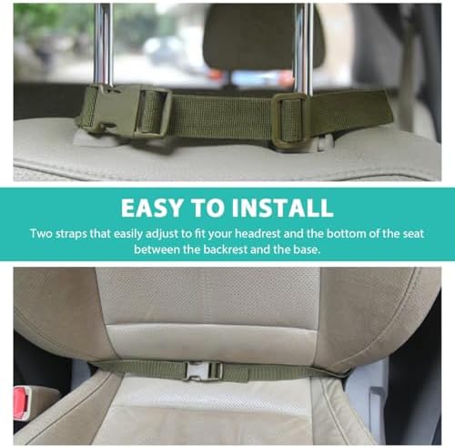Car Seat Back Organizer, Tactical MOLLE Sag Proof Vehicle Panel Backseat Cover - Image 5