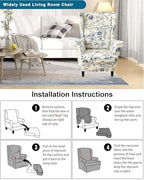CRFATOP Wingback Chair Covers Stretch Armchair Slipcovers - Image 5