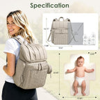 TOPEAST Diaper Bag Backpack, Large Travel Baby Bag - Image 2