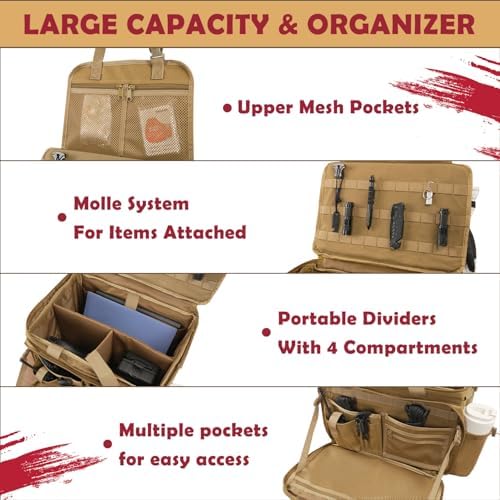 SCAVATA Patrol Bag Law Enforcement, Police Gear Car Front Seat Vehicle - Image 2