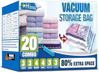 Vacuum Storage Bags, Space Saver Vacuum Seal Storage Bags 20-Pack Sealer Bags by HIBAG