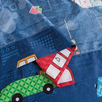 Caressma Navy Toddler Bedding Set, 4 Pieces Boys Comforter - Image 4