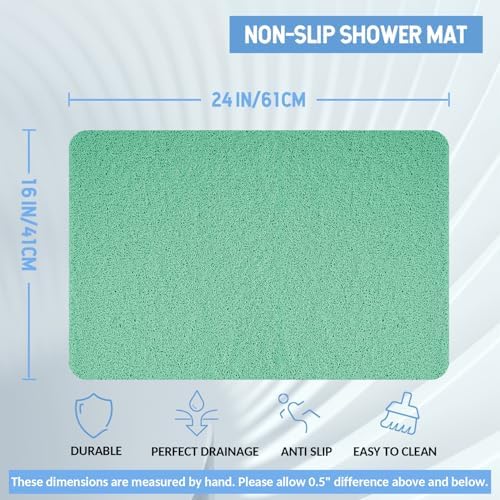 Hargiis Non-Slip Bathtub Mat, 2 Pack Anti Slip Shower Mat, Fast Drying Bathtub - Image 2