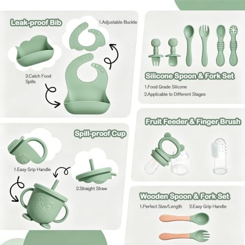 Silicone Baby Feeding Utensils Set - Image 7