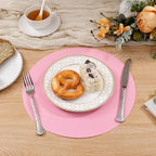 SHACOS 100 pcs Round Paper Placemats Disposable 13 inch Colored Paper Place Mats - Image 5