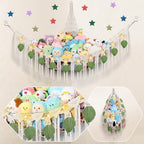 82.7x59x59 Inch Jumbo Stuffed Animal Storage Hammock Corner Toy Net by iHansee