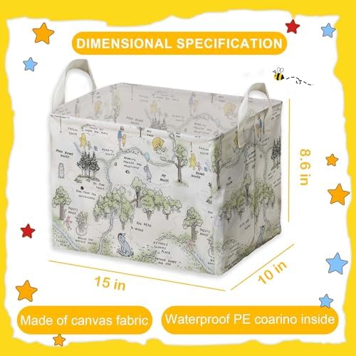 Winnie Nursery Baby Stuff, Winnie Storage Basket, Winnie Nursery Storage Baske - Image 2