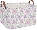 Rectangular Kids Baskets Butterfly Basket Kids Storage Bins Girls Basket Cute by DDBASKET