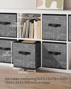 SONGMICS Storage Cubes, 13-Inch Foldable Closet Organizers - Image 3
