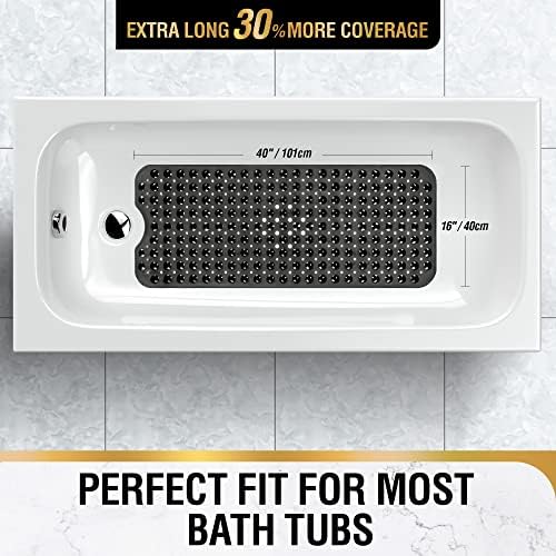 HITSLAM Bath Mat for Tub, Non Slip Bathtub Mat, 40 x 16 Inch Extra Long Bath - Image 5
