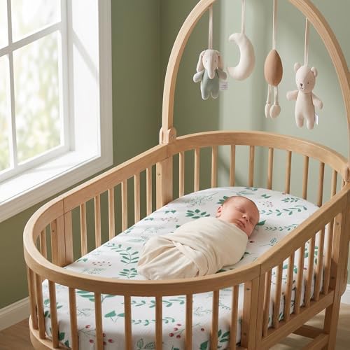 100% Muslin Cotton Baby Bassinet Sheets - Image 2