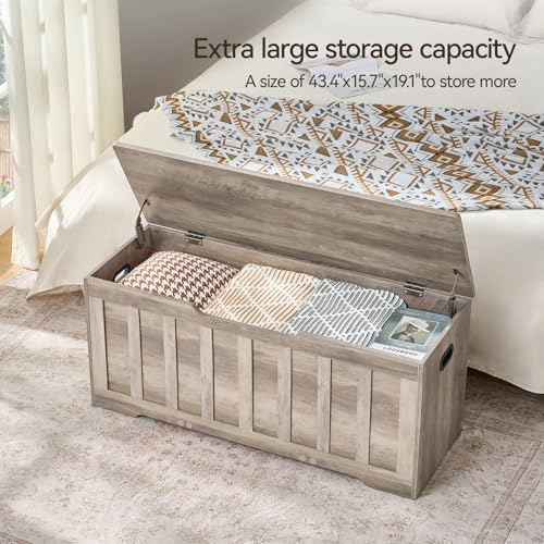 VANKILEY 43.3" Storage Chest Extra Large, Storage Bench. - Image 5