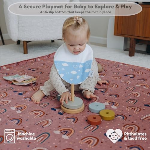 55"x55"Jumbo Thick 4-Layer Baby Splat Mat - Image 5