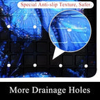 Bath Tub Shower Mat, Washable Bathtub Floor Mats, Suction Cups and Drain Holes - Image 2