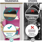 YOUDENOVA Hanging Closet Organizer and Storage, Light Pink - Image 7