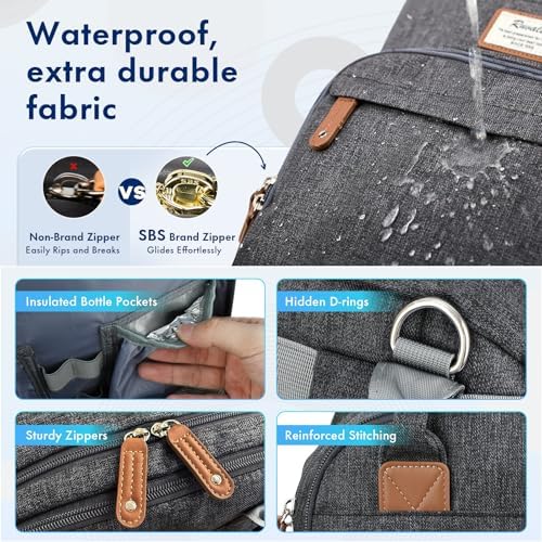 RUVALINO Travel Diaper Backpack - Image 7