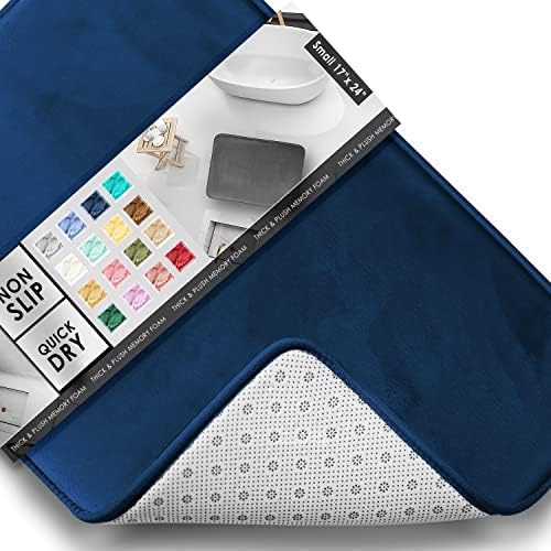 Clara Clark Bathroom Rugs, Velvet Memory Foam Bath Mat, Machine Washable Bath by ClaraClark