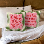 kdqua Funny Call Your Mom Pillow Cover 18x18 Double-Sided, College Student - Image 3