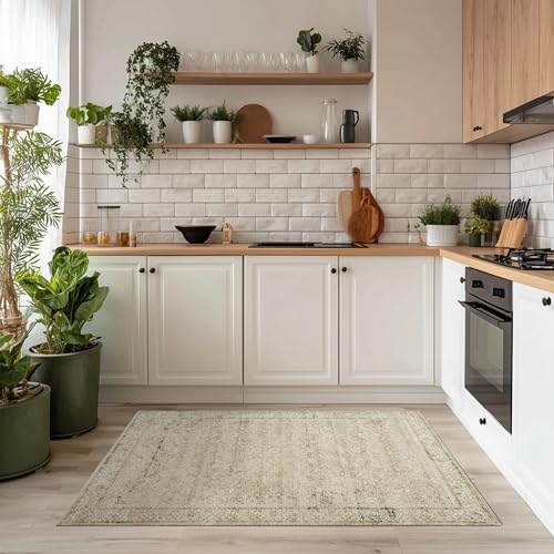 Vintage Washable Entryway Rug - Image 5