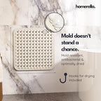 homerella Square Shower Mat Non Slip Anti Mold 21x21 Anti Slip Shower Mat - Image 3