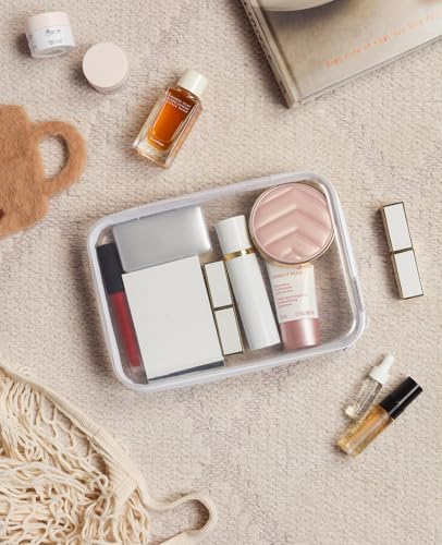 CoiiJoii 6PCS Clear Hard Shell Zipper Case, Portable Cosmetic Bag - Image 7