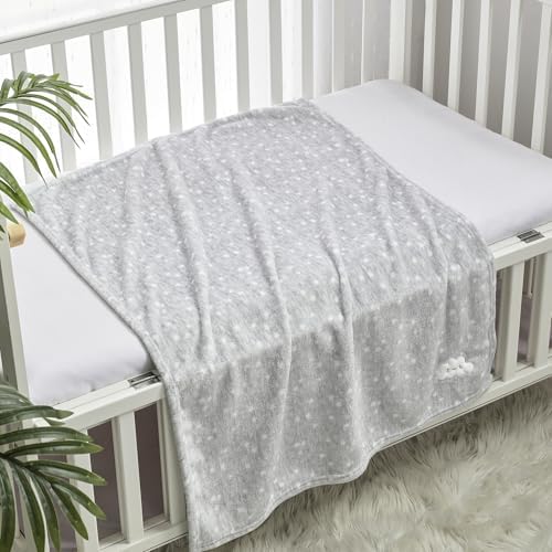 CREVENT 2Pcs 30''X40'' Cute Cozy Fluffy Warm Baby Blankets - Image 4