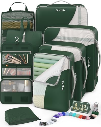 OlarHike Packing Cubes for Travel, Gifts for Women Mom, Anti-Tearing Suitcase by OlarHike