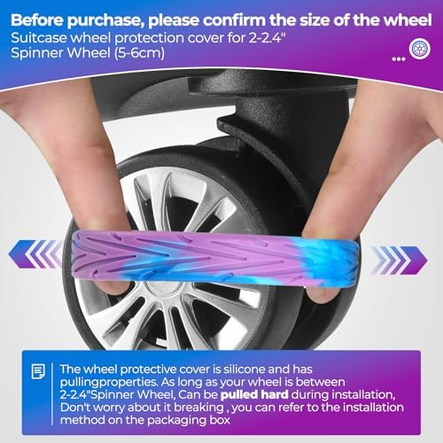 8Pcs Luggage Wheel Covers, Travel Accessories - Image 4