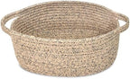 ABenkle Small Basket with Handles, Boho Decorative Rope Woven Dog Cat Toy by ABenkle