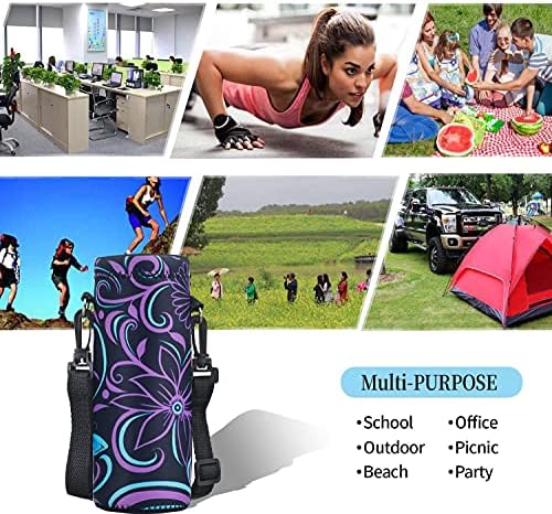AUPET Water Bottle Bag Carrier, 24oz/32oz Insulated Neoprene bottle Sling - Image 2