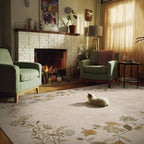 4x6 Washable Living Room Area Rugs: Bedroom Rug Non Slip Low Pile Carpet - Image 4