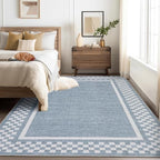GarveeHome Small Bedroom Area Rug 3x5 Checkered Area Rug by GarveeHome