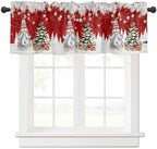 Vandarllin Christmas Gnome Valance Curtains by VandarllinHomeKitchenDecor