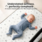 2-Pack Muslin Mini Crib Sheets for Boys, 38x26 Fitted Sheet - Image 2