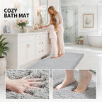 ILANGO Bathroom Rugs 48" × 24", Extra Soft Absorbent Microfiber Bath Rugs - Image 5