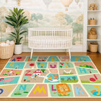 4x6 Preschool Kids Alphabet Rug – Washable ABC Learning Carpet - Image 6