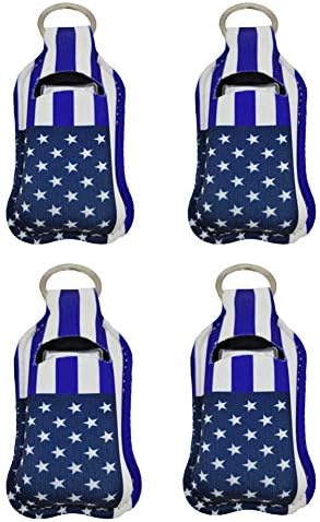 4 Piece Bottle Holder Keyring Neoprene Keychain by RANXIZY