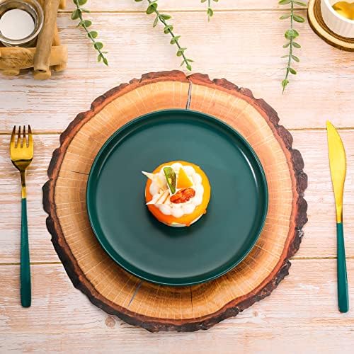 TaoBary 100 Pcs Disposable Wood Slice Grain Paper Placemats Bulk - Image 3