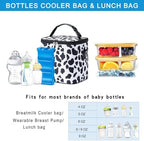 Breastmilk Cooler Bag with Ice Pack Fits 6 Baby Bottles Up to 9 Ounce, Baby - Image 2