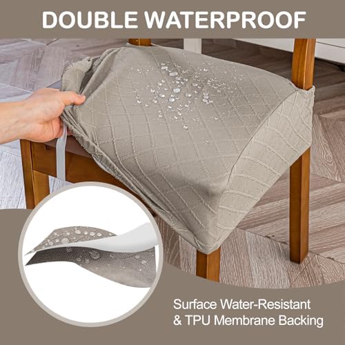 Genina Waterproof Chair Covers for Dining Room - Image 3