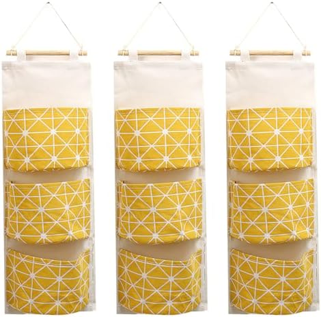 COVRA 3-Pack Wall Hanging Storage Bags – Over-the-Door Organizers by Unknown