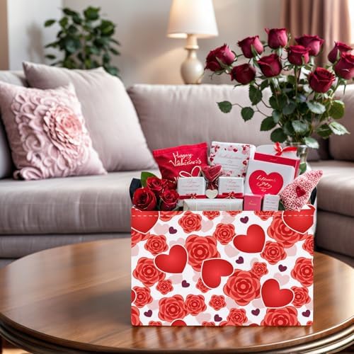 Valentine's Day Basket for Gifts Empty Cute Heart Large Gift Basket Decorative - Image 5
