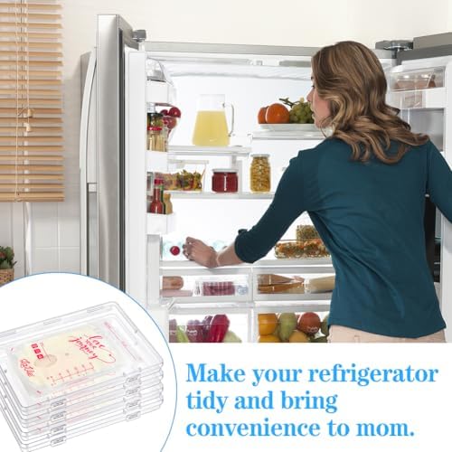 18 Pack Clear Freeze Flat Breastmilk Storage Organizer, Space Saving - Image 5